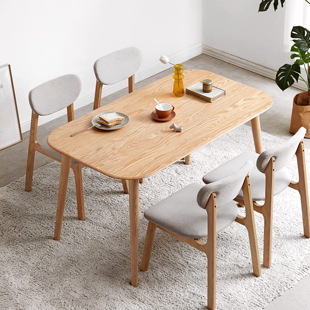 Amazon｜【YESWOOD】ダイニングテーブル オーク材 無垢材 天然木 単品